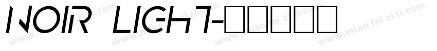 Noir Light字体转换